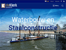 Tablet Screenshot of deklerkbv.nl